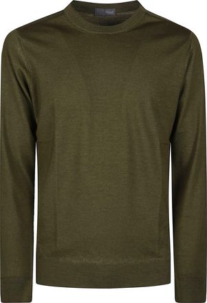 Drumohr Olive Rasato Merino Sweater