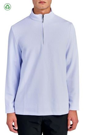 ConStruct Regular Fit Solid Waffle Knit Recycled Performance Quarter Zip in White at Nordstrom, Size Xx-Large