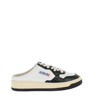Autry BlackWhite Two-Tone Leather Sneakers