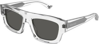 Gucci Zonnebril - unisex - Accessoires - Grijs - Maat: 53 MM