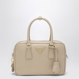 Prada Beige Saffiano leather top-handle bag