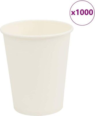 vidaXL Tazas De Caf&eacute; De Papel 1000 Uds 8oz 200ml Blanco Vidaxl