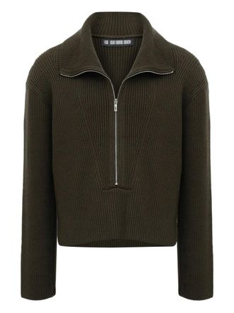 LGN Louis Gabriel Nouchi Maglione con zip - Verde