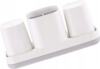 OEM 1 Soporte Cepillo Dientes El&eacute;ctrico Pasta Blanco