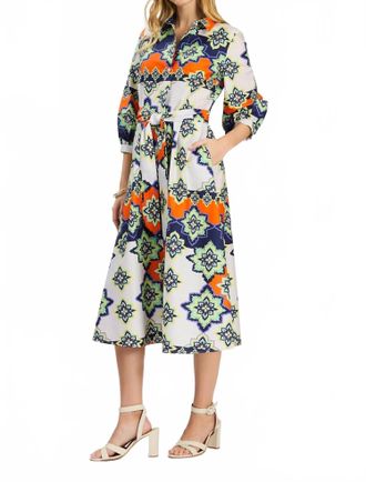 Tyler B&ouml;e Sloane Mosaic Midi Dress In Multi