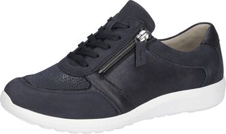 Waldl&auml;ufer Schn&uuml;rschuh WALDL&Auml;UFER M-IRA-Soft, Damen, Gr. 5,5 (38,5), blau (nachtblau), Nubukleder, Textil, Schuhe Schn&uuml;rschuh, Freizeitschuh, Halbschuh, Komforts