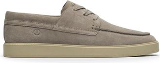 Clarks Lockford Boat - Heren - Veterschoenen - Grijs - 43 1/2 EU - Su&egrave;de - Schoenen