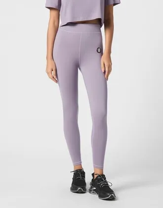 Plein Sport Push Up High Waisted Leggings Scratch Women in Purple at Nordstrom, Size Xx-Large