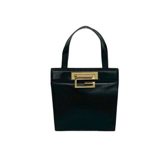 Gucci Black Leather Handbag Tote Bag (Pre-Owned)