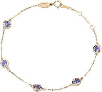 Suzy Levian 14K 1.25 Ct. Tw. Tanzanite Station Bracelet
