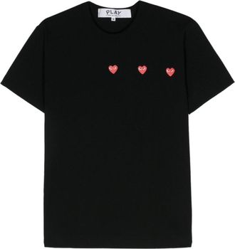 Comme Des Gar&ccedil;ons Black Logo Crew Neck T-Shirt