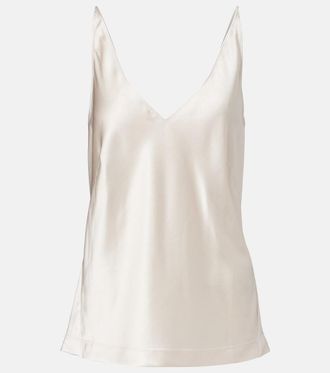 Dorothee Schumacher Sense Of Shine silk-blend satin top
