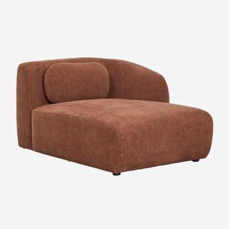 Sklum M&oacute;dulo Chaise Longue Derecho Para Sof&aacute; Modular En Chenilla Coquette Sklum