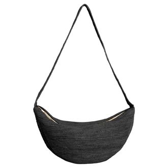 Ibeliv Luna Croissant Schoudertas - Dames - Schoudertassen - Zwart - ONE Size - Tassen