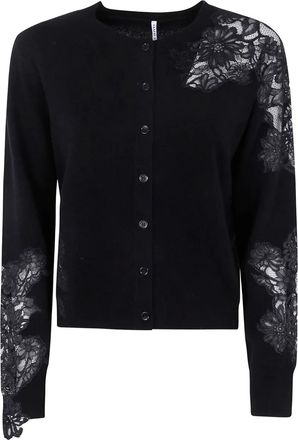 Liviana Conti Cardigan con inserti - Nero