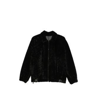 Simonetta Ravizza Strappy Buckle-detail Fur Jacket