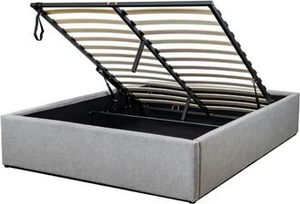 Calicosy Cama canap&eacute; 140x190 cm cubierto de tela gris