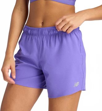New Balance Womens Rc Short In Purple