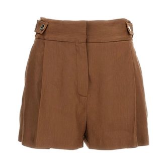 Elisabetta Franchi Short Shorts, female, Brown, Size: XS Short Shorts