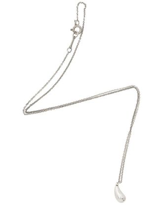 Tiffany & Co. Silver Elsa Peretti Teardrop 12Mm Necklace (Authentic Pre-Loved)