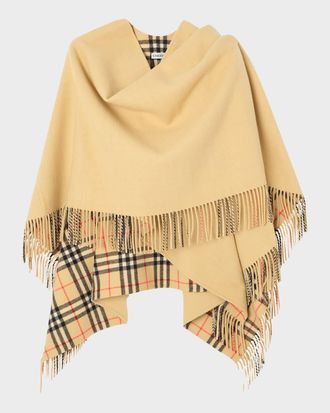 Burberry Coniston Wool Blanket Cape