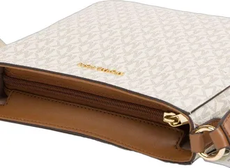 Michael Kors Coated Canvas Crossbody Bag - Beige