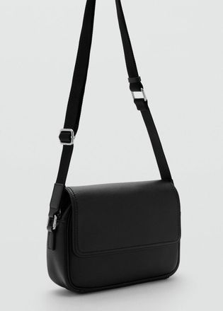 Mango Borsa manico pelle nero - Uomo - Taglia unica - MANGO MAN