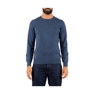 Brooksfield Truien & Vesten, Heren, Blauw, M, Rondgebreide Trui