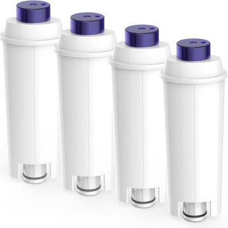 OEM Filtro De 4 Piezas Apto Para Delonghi Magnifica S, Dinamica Ecam, Etam, Bc Series, Descalcificador Apto Para Delonghi, Cartucho De Filtro Dlsc002
