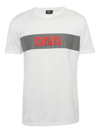 Fendi FF logo T-shirt - White