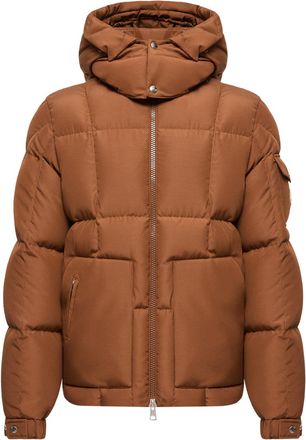 Moncler Moncler Dravenis Hooded Mid-length Down Jacket, Men, Brown, Size: 0
