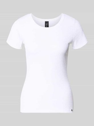 Marc Cain T-Shirt mit Label-Detail in Weiss, Gr&ouml;&szlig;e 34