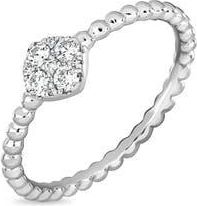 Bony Levy Mika 18K White Gold Diamond Stackable Ring in 18Kw at Nordstrom Rack, Size 6.5