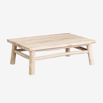 Sklum Sklum - Mesa De Centro Rectangular En Madera De Teca (120x80 Cm) Narel