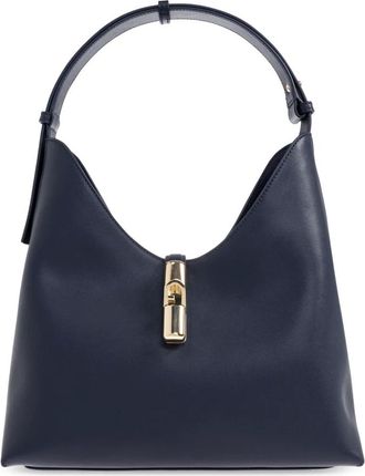 Furla Shoulder Bags, female, Blue, Size: ONE SIZE Goccia Medium Shoulder Bag