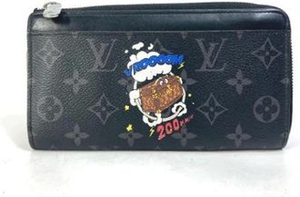 Louis Vuitton Pre-owned Wallets, male, Black, Size: ONE SIZE Pre-owned Monogram Eclipse Long Wallet (bi-fold)