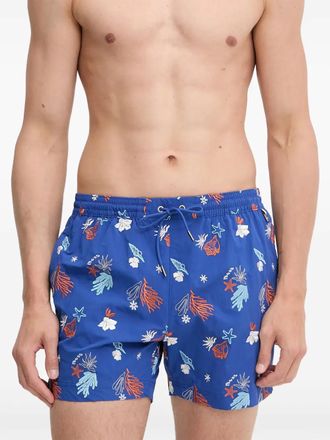 BOSS Costume da bagno con stampa Sea Life - Blu