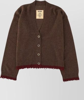 Uma Wang cashmere fitted jacket