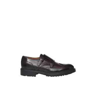 Doucal's Zapatos Monk de Doble Hebilla Brogue - Shoes - Hombre - Marr&oacute;n - 41 1/2 EU