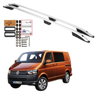 OEM Barras De Techo Volkswagen T5 T6 Largas De 2003-2015 A Partir De 2015 Aluminio