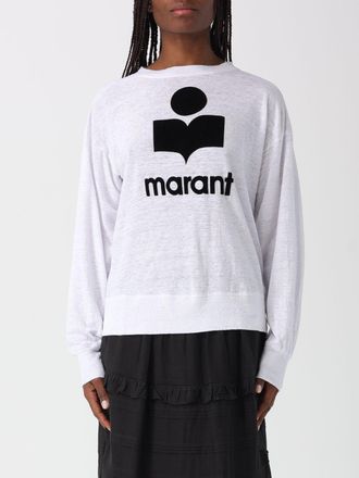 Isabel Marant Felpa a girocollo in lino con logo Isabel Marant Etoile