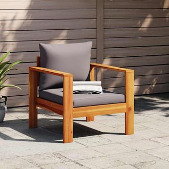 vidaXL Sill&oacute;n De Jard&iacute;n Con Cojines Madera Maciza De Acacia Vidaxl