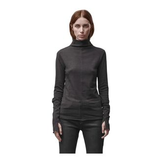 Thom Krom Turtleneck Top - Dames - Truien - Bruin - Maat: M Katoen