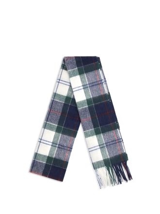 Barbour Womens Tartan Scarf Lt Evergreen Scarfs