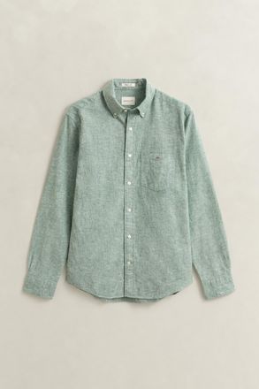 GANT Men Linen Blend Shirt (XXXL) WOODY GREEN