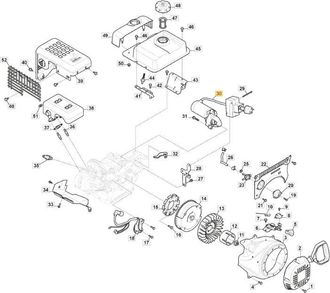 STIGA Sports Motorino avviamento 230V 50HZ ORIGINALE STIGA per motore LC 170 FDS 118550640/0