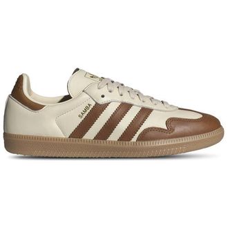 adidas Womens Originals Samba OG - Shoes Wonder White/Dusky Bronze/Gold Metallic Size 10.0