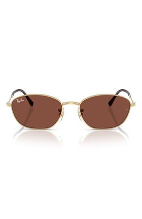 Ray-Ban 58mm Irregular Oval Sunglasses in Arista /Red at Nordstrom