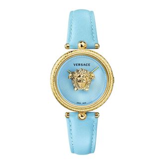 Versace Palazzo 34 Watch - Dames - Horloges - Blauw - ONE Size - Accessoires