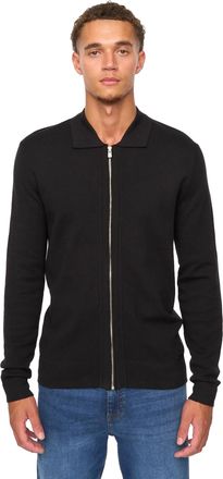 Duck and Cover Heren Melfi Gebreide Afritsbare Trui (Zwart)